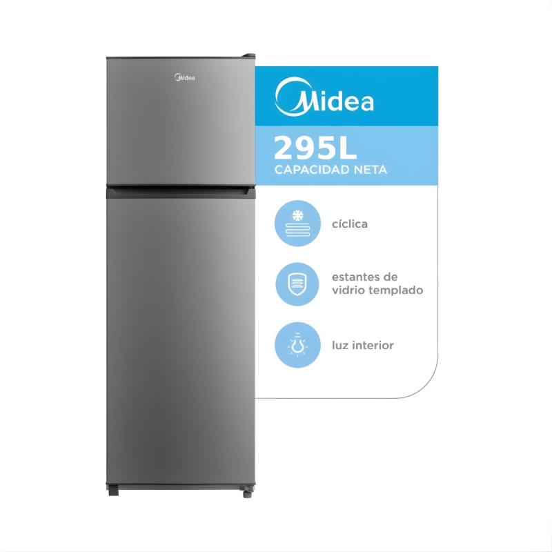 Heladera Cíclica Top Mount Midea 295l MDRT414FGE50A Silver