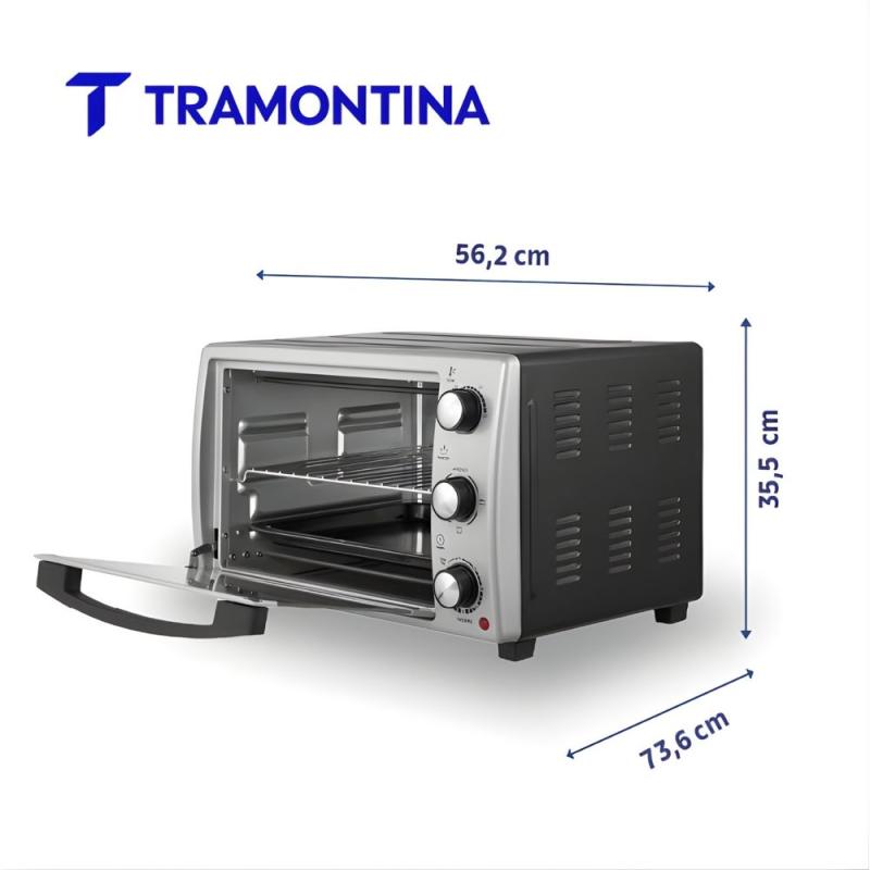 Horno Eléctrico Tramontina Silver Cook 55l Hec Doble Grill