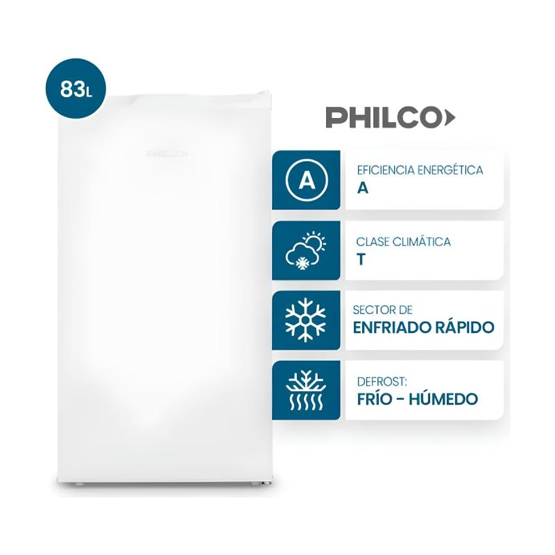 Heladera Cíclica Philco PHBM093B2 Bajo Mesada 83L Blanca