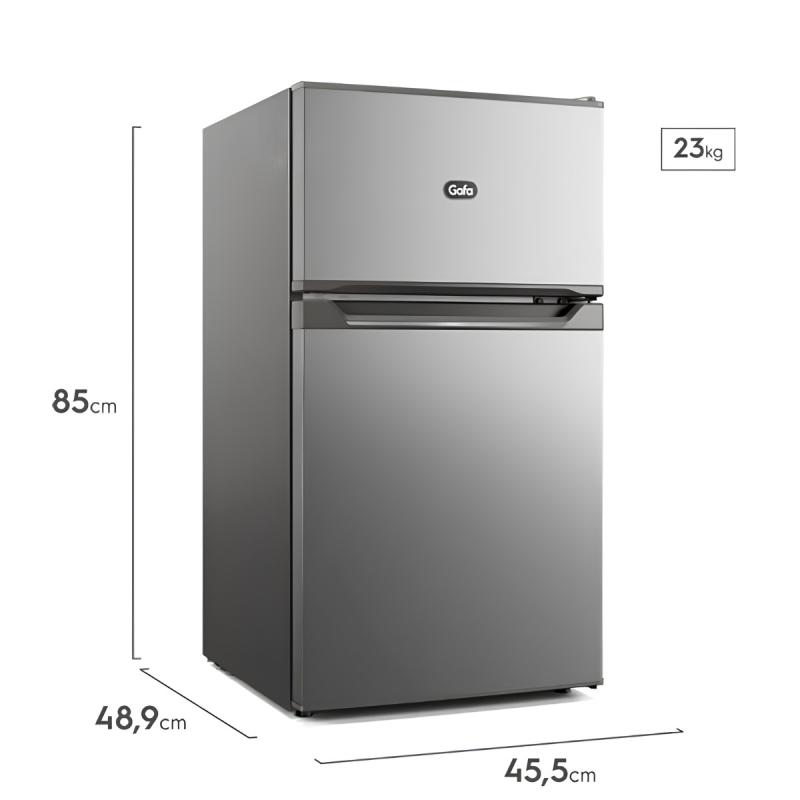 Heladera Gafa Mini HGMDP1P Con Freezer 83L