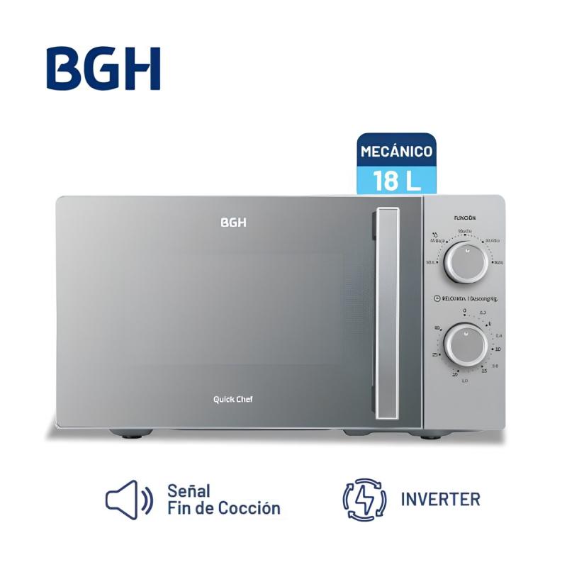 Microondas Inverter Bgh Quick Chef B118ms Mecánico