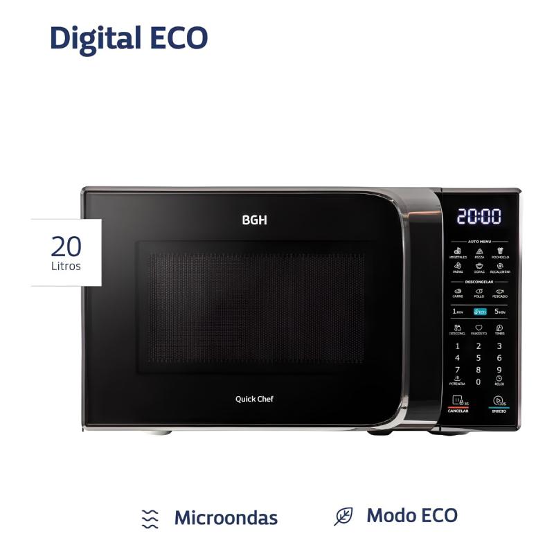 Microondas Digital BGH B120DN20 20L 700W