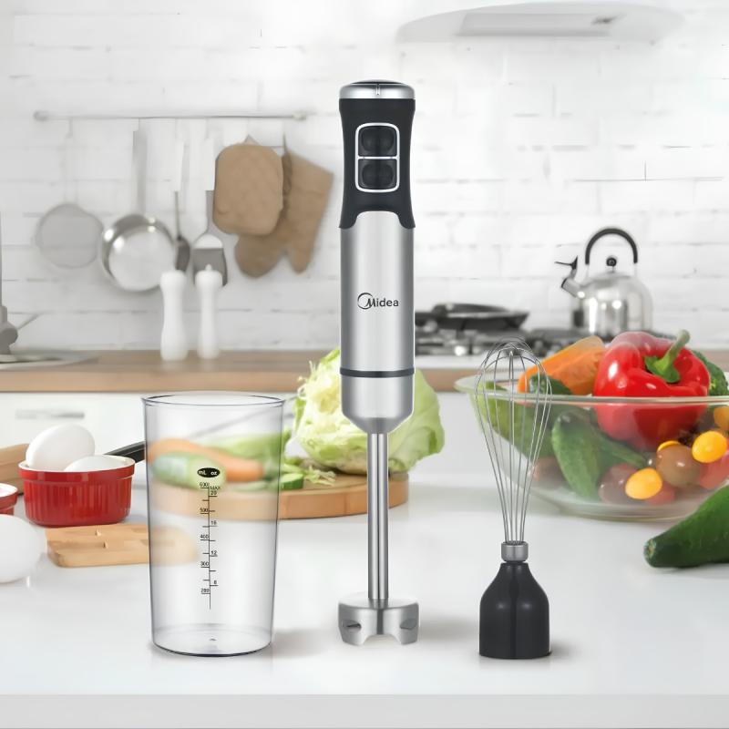 Licuadora De Mano Midea HB-1100X2AR1 850W Inoxidable 600ml