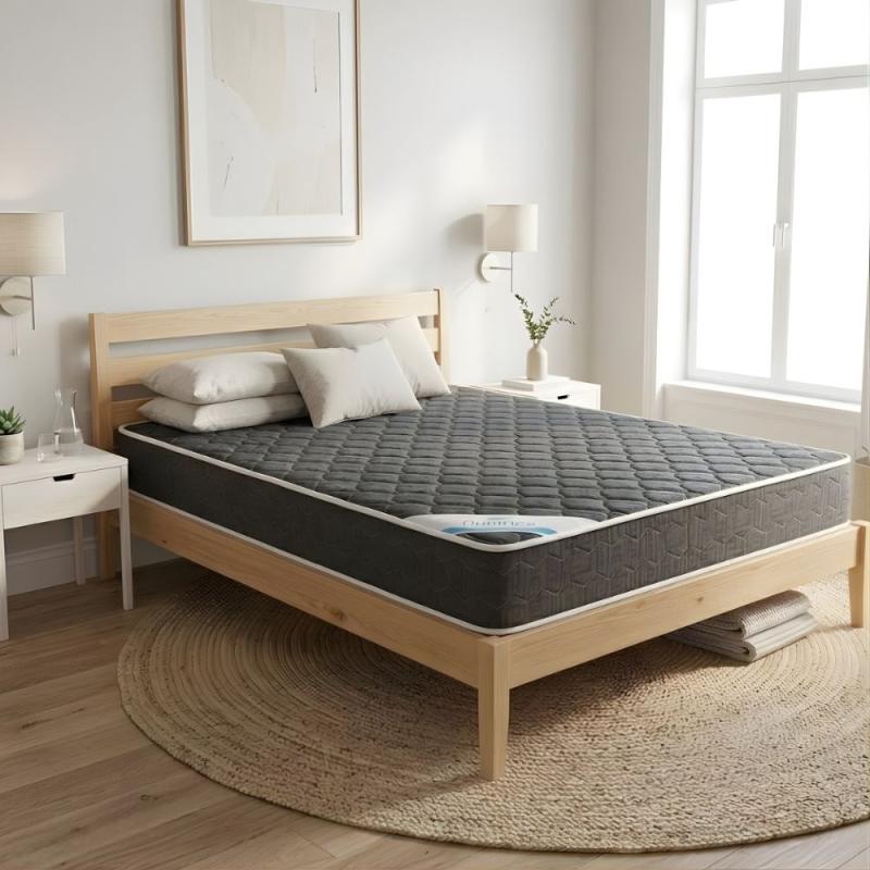 Colchón 2 Plazas Nubiflex Grey 140x190x20 Espuma Alta Den.