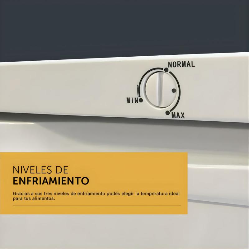 Freezer Vertical Vondom FR55 Bajo Mesada 85L Blanco