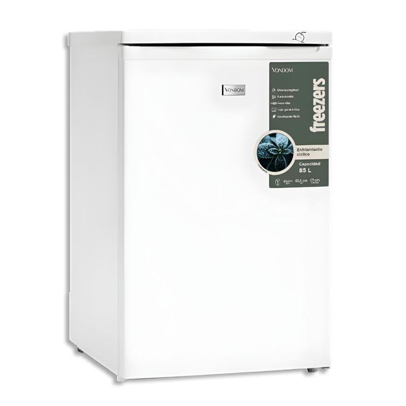 Freezer Vertical Vondom FR55 Bajo Mesada 85L Blanco