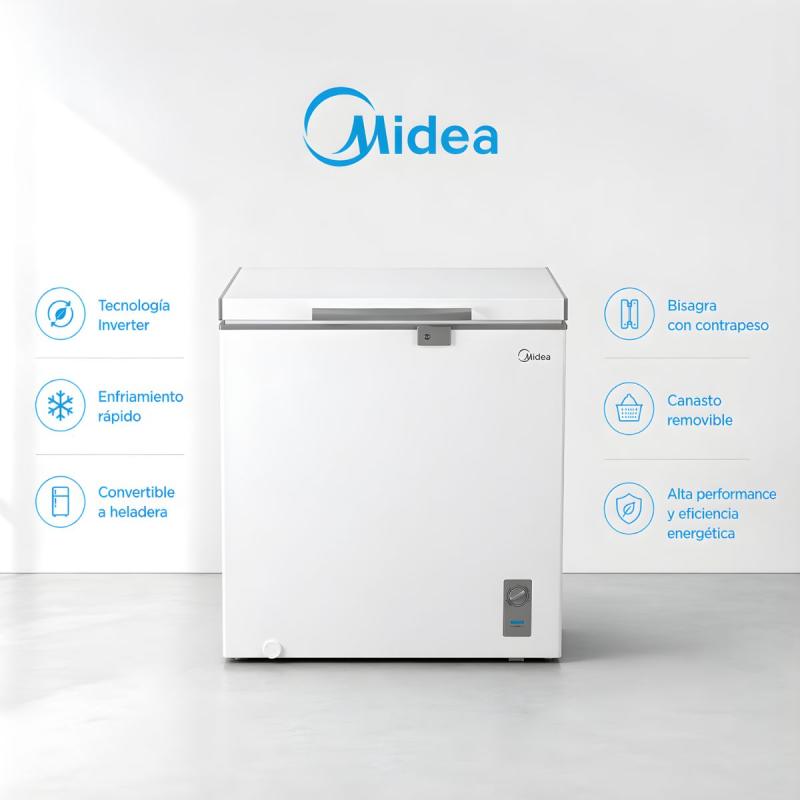 Freezer Horizontal Inverter Midea 194L MDRC284FZE01 Cíclico