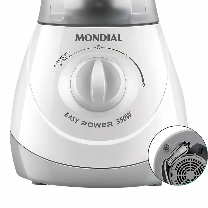Licuadora Mondial Easy Power L-550-W 1.5L Picahielo 2 Velocidades