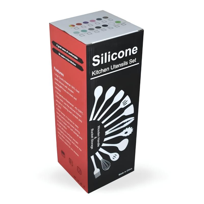 Kit De Utensilios De Cocina 12 Piezas Libre Bpa Silicona