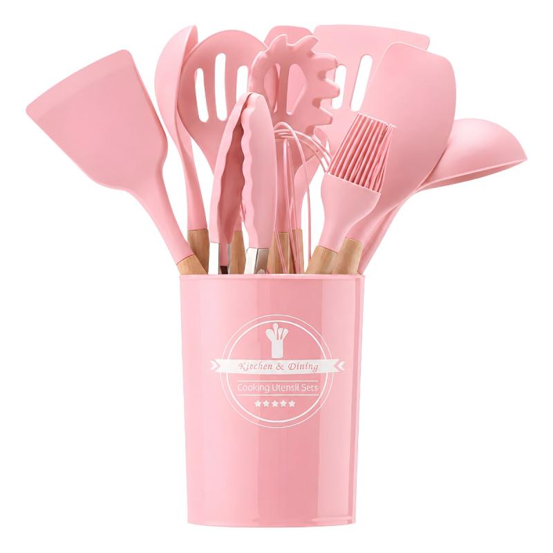 Kit De Utensilios De Cocina 12 Piezas Libre Bpa Silicona