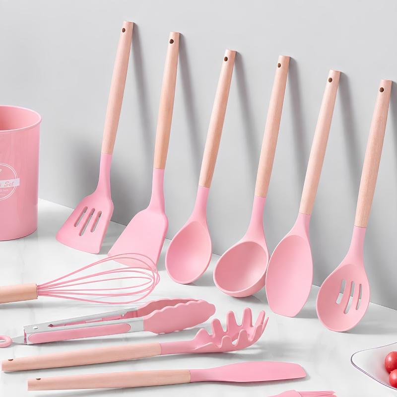 Kit De Utensilios De Cocina 12 Piezas Libre Bpa Silicona