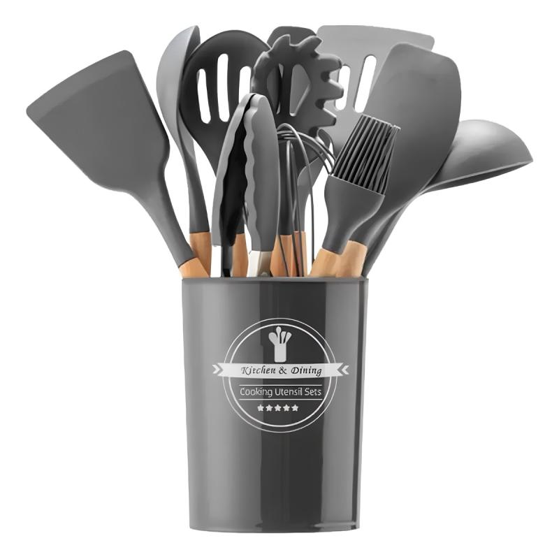 Kit De Utensilios De Cocina 12 Piezas Libre Bpa Silicona