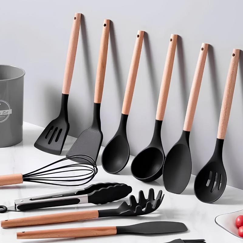 Kit De Utensilios De Cocina 12 Piezas Libre Bpa Silicona