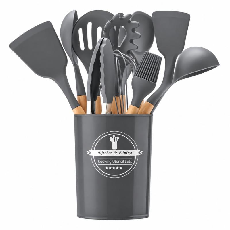 Kit De Utensilios De Cocina 12 Piezas Libre Bpa Silicona