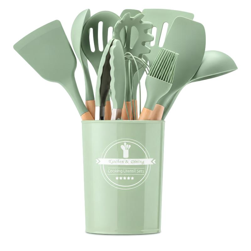 Kit De Utensilios De Cocina 12 Piezas Libre Bpa Silicona