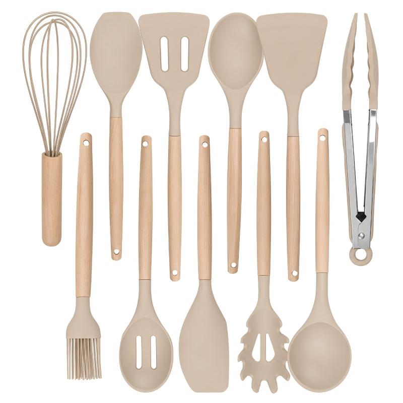 Kit De Utensilios De Cocina 12 Piezas Libre Bpa Silicona