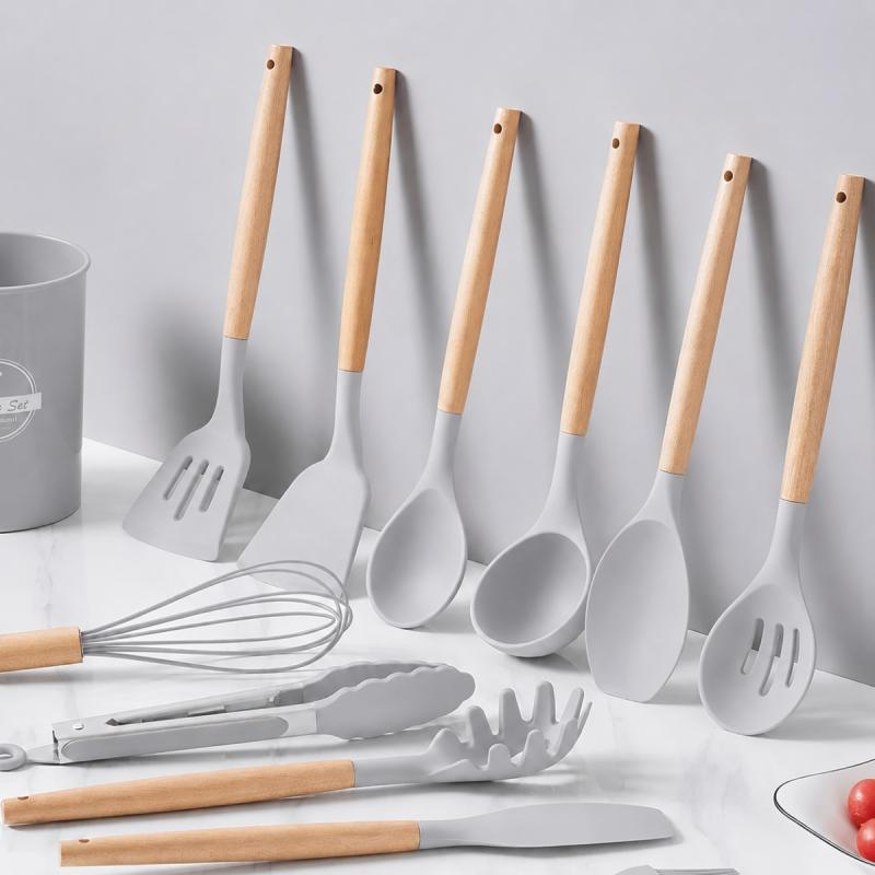 Kit De Utensilios De Cocina 12 Piezas Libre Bpa Silicona