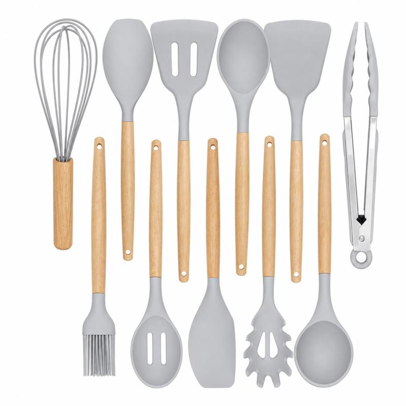 Kit De Utensilios De Cocina 12 Piezas Libre Bpa Silicona