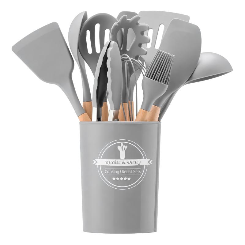 Kit De Utensilios De Cocina 12 Piezas Libre Bpa Silicona