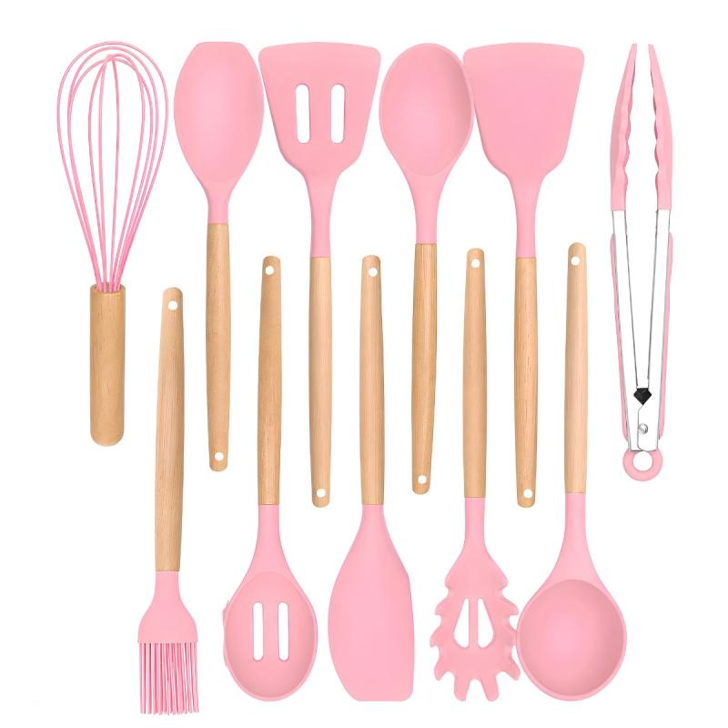 Kit De Utensilios De Cocina 12 Piezas Libre Bpa Silicona