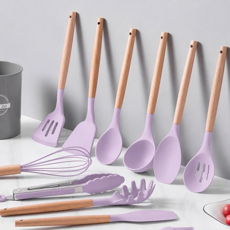 Kit De Utensilios De Cocina 12 Piezas Libre Bpa Silicona