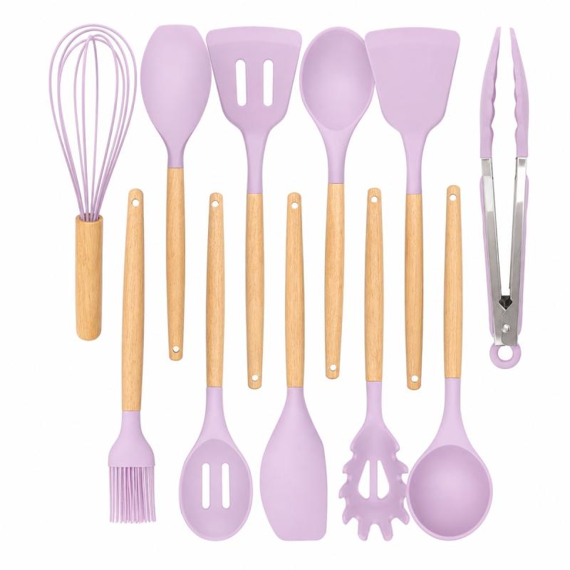 Kit De Utensilios De Cocina 12 Piezas Libre Bpa Silicona