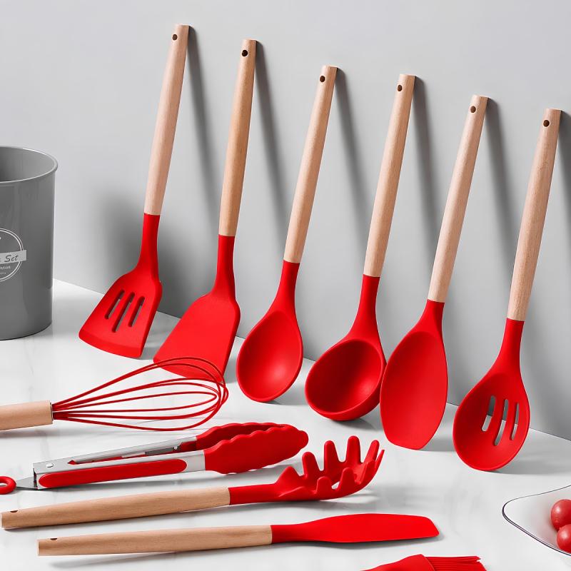 Kit De Utensilios De Cocina 12 Piezas Libre Bpa Silicona