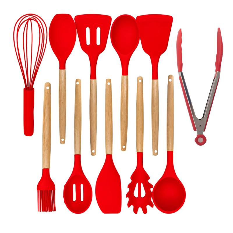 Kit De Utensilios De Cocina 12 Piezas Libre Bpa Silicona