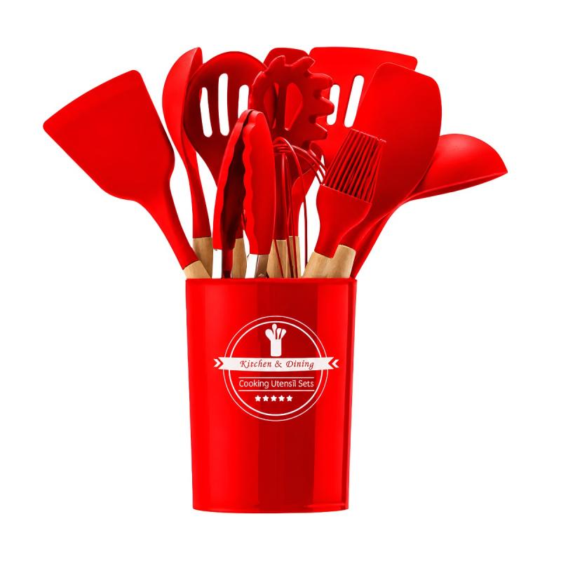 Kit De Utensilios De Cocina 12 Piezas Libre Bpa Silicona