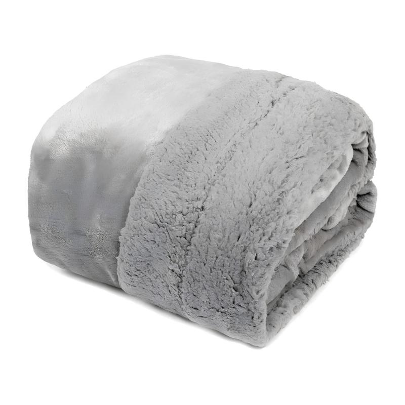 Edredón Flannel Con Corderito Triple Capa Catana Home King