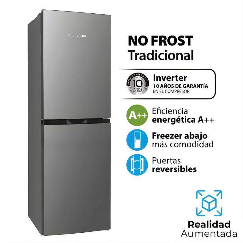 Heladera No Frost Inverter Kohinoor KHGA25NI/9 253L Freezer