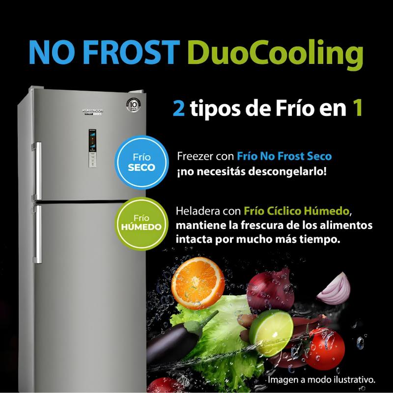 Heladera No Frost Inverter Kohinoor KHGA41DI/9 417L Digital