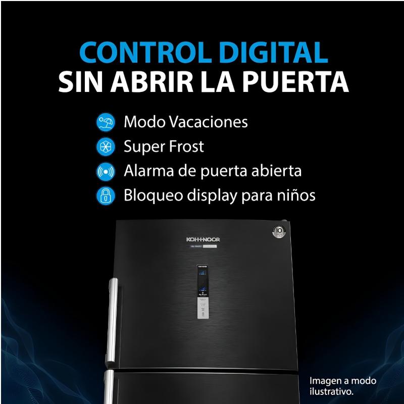 Heladera No Frost Inverter Kohinoor KHGA41DI/9 417L Digital