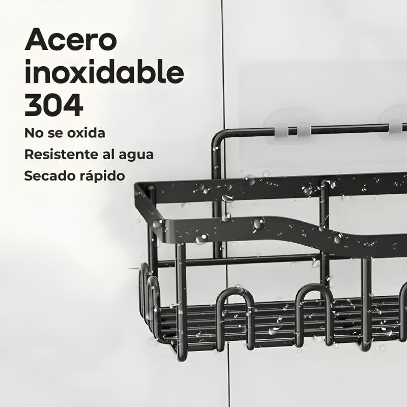 Repisas Para Baños Set 5 Organizadores Waggs Acero