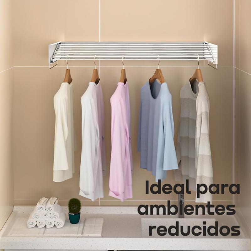 Tender Plegable Waggs Tendedero De Ropa Retráctil Blanco