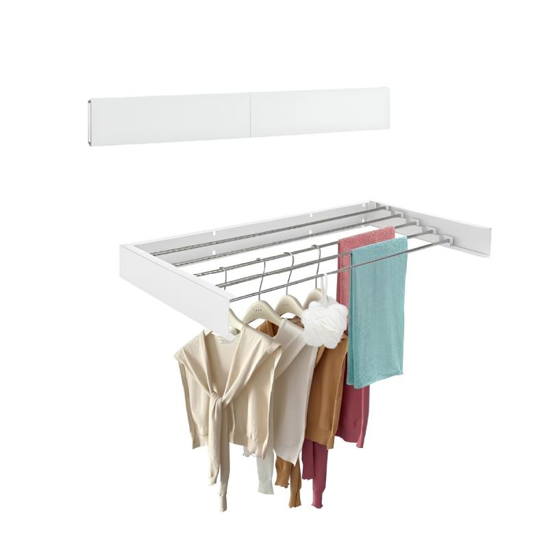 Tender Plegable Waggs Tendedero De Ropa Retráctil Blanco