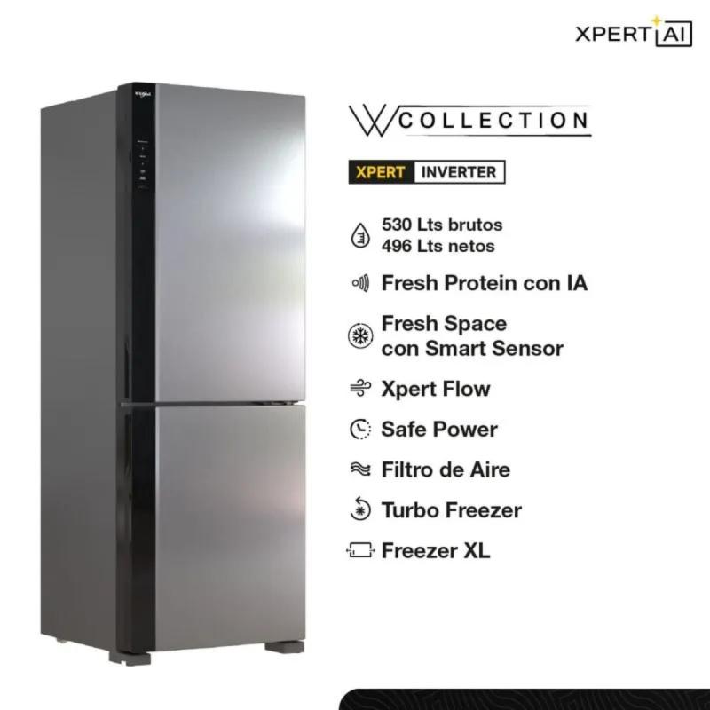 Heladera Inverter Whirlpool WRE66AK No Frost 530L Xpert AI