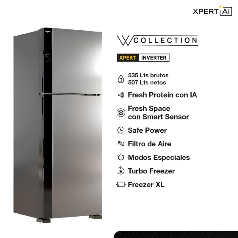 Heladera Inverter Whirlpool WRM62AK No Frost 535L Xpert AI