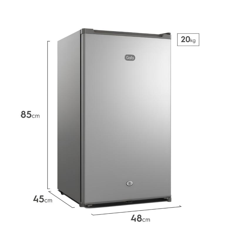 Frigobar Heladera Gafa Efficient HGFM90P 90L Plata