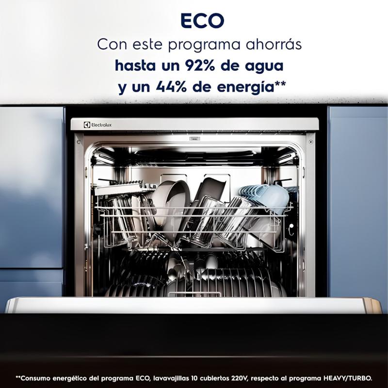 Lavavajillas Digital 10 Cubiertos Electrolux LS10E Inox
