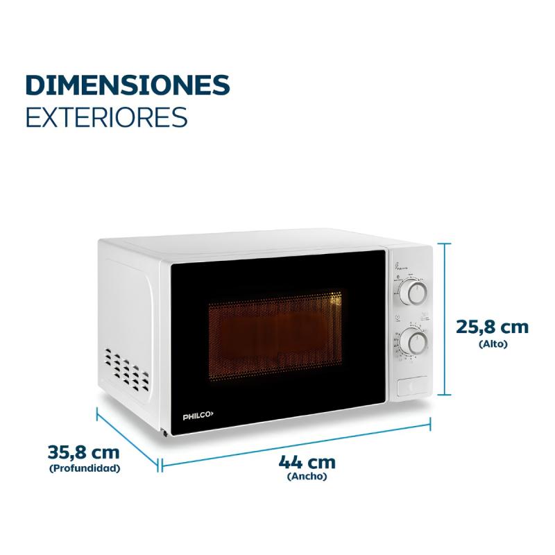Microondas Rotativo Philco Mphrw20uan 20l 700w Timer