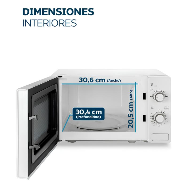 Microondas Rotativo Philco Mphrw20uan 20l 700w Timer