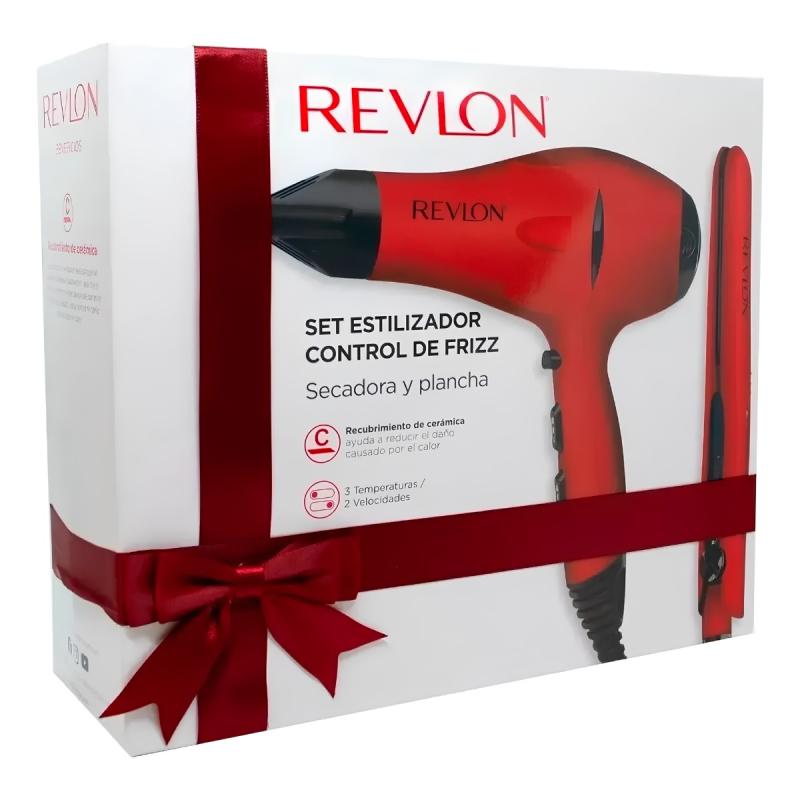 Kit Estilizador Secador De Pelo + Plancha Revlon Rvdr5230r