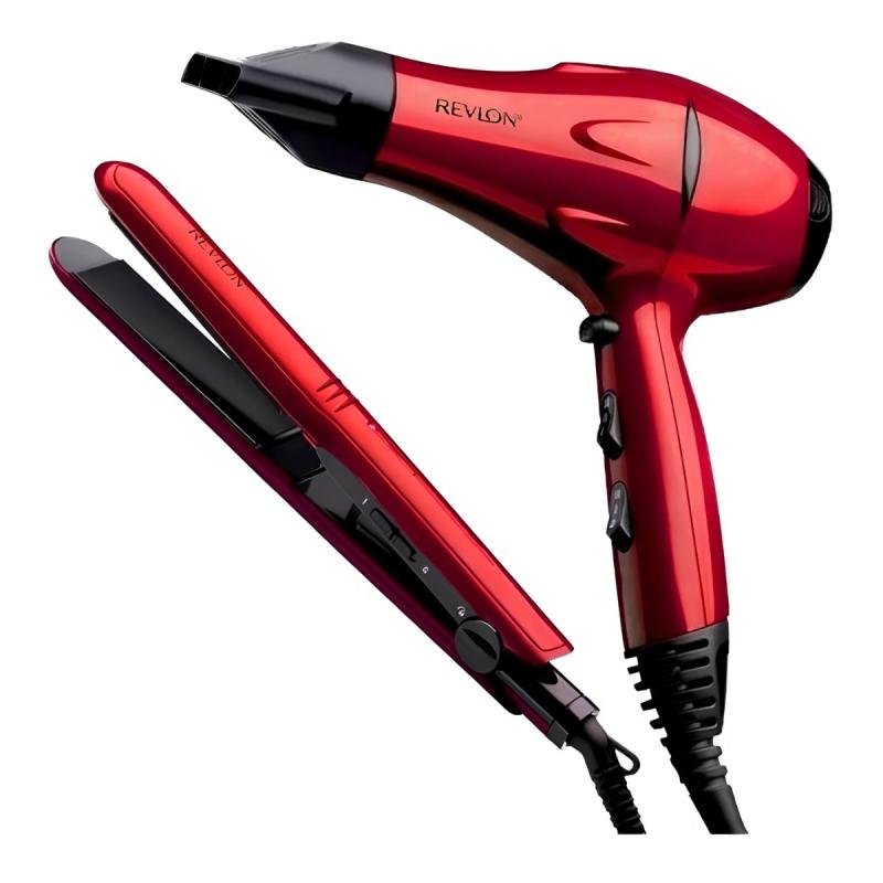 Kit Estilizador Secador De Pelo + Plancha Revlon Rvdr5230r