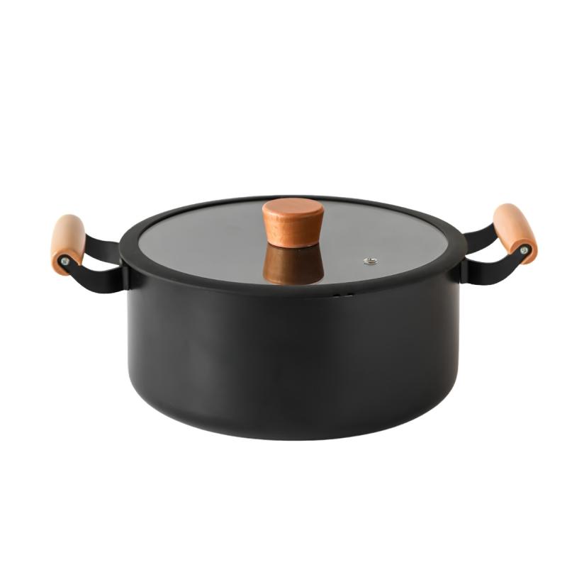 Batería De Cocina Feuer Noble 7 Piezas Con Mango De Madera