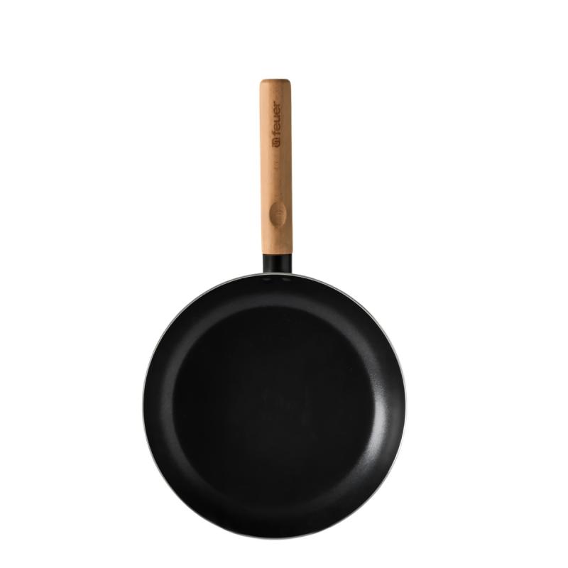 Batería De Cocina Feuer Noble 7 Piezas Con Mango De Madera