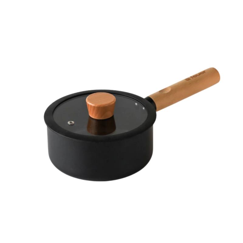 Batería De Cocina Feuer Noble 7 Piezas Con Mango De Madera
