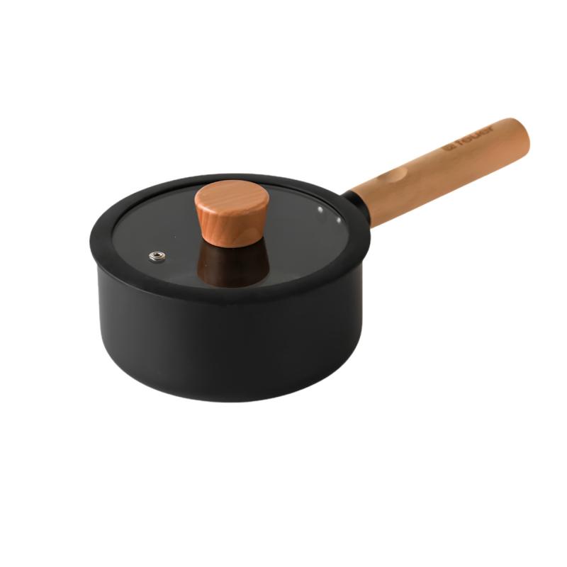 Batería De Cocina Feuer Noble 7 Piezas Con Mango De Madera