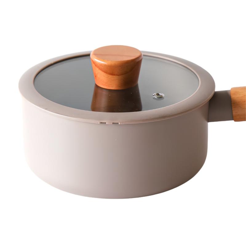 Batería De Cocina Feuer Noble 7 Piezas Con Mango De Madera