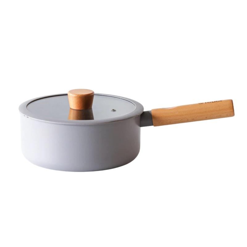 Batería De Cocina Feuer Noble 7 Piezas Con Mango De Madera